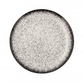 Piatto da pranzo Ariane Rock Nero Ceramica Ø 31 cm (6 Unità)