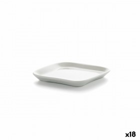 Vassoio per aperitivi Ariane Alaska Bianco Ceramica Quadrato 11,4 x 11,4 cm (18 Unità)