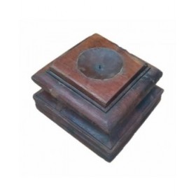 Candelabro Alexandra House Living Marrone Legno Riciclato 26 x 23 x 26 cm