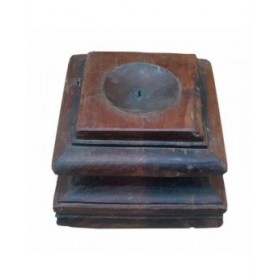 Candelabro Alexandra House Living Marrone Legno Riciclato 26 x 23 x 26 cm