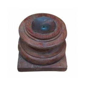 Candelabro Alexandra House Living Marrone Legno Riciclato 26 x 23 x 26 cm