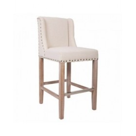 Sgabello Alexandra House Living Beige Legno d'albero della gomma 58 x 104 x 48 cm