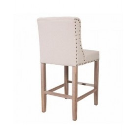 Sgabello Alexandra House Living Beige Legno d'albero della gomma 58 x 104 x 48 cm