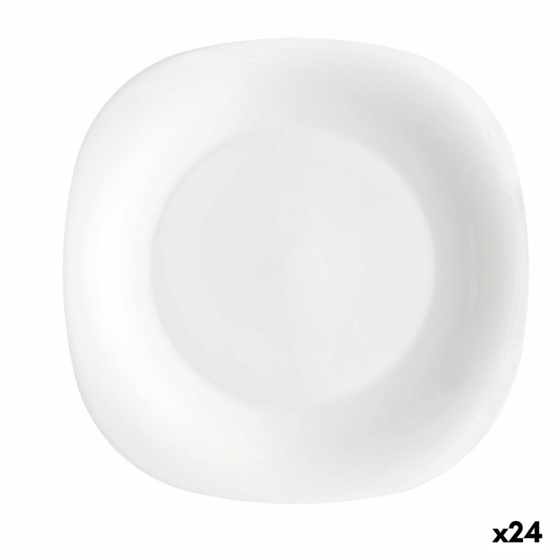 Piatto da Dolce Bormioli Rocco Parma Bianco Vetro (24 Unità)