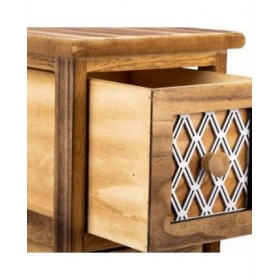 Cassettiera Alexandra House Living Marrone Legno Legno di paulownia 26 x 61 x 22 cm