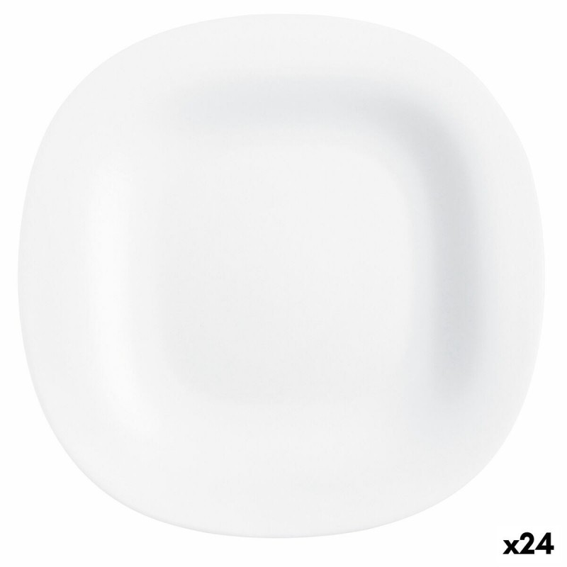 Piatto da Dolce Luminarc Carine Bianco Vetro (19 cm) (24 Unità)