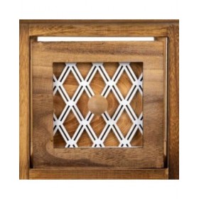 Cassettiera Alexandra House Living Marrone Legno Legno di paulownia 26 x 61 x 22 cm