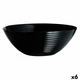 Insalatiera Luminarc Harena Nero Vetro (Ø 27 cm) (6 Unità)