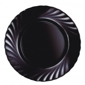 Piatto da pranzo Luminarc Trianon Black Nero Vetro Ø 24,5 cm (24 Unità)
