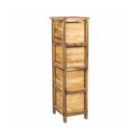 Cassettiera Alexandra House Living Marrone Legno Legno di paulownia 26 x 61 x 22 cm