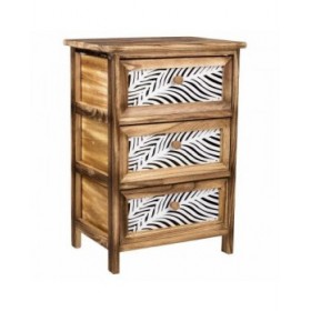 Cassettiera Alexandra House Living Marrone Legno Legno di paulownia 29 x 58 x 40 cm