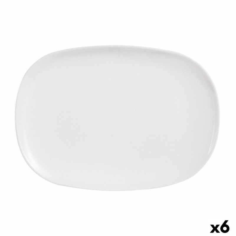 Teglia da Cucina Luminarc Sweet Line Rettangolare Bianco Vetro 35 x 24 cm (6 Unità)
