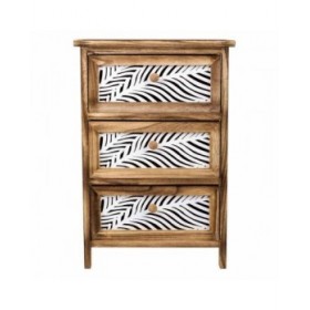 Cassettiera Alexandra House Living Marrone Legno Legno di paulownia 29 x 58 x 40 cm