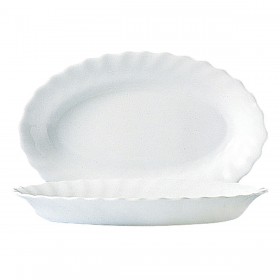 Teglia da Cucina Luminarc Trianon Bianco Vetro (Ø 35 cm) (6 Unità)
