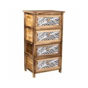 Cassettiera Alexandra House Living Marrone Legno Legno di paulownia 29 x 73 x 40 cm
