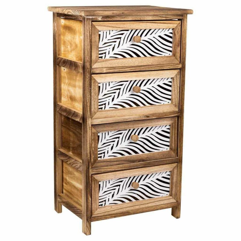 Cassettiera Alexandra House Living Marrone Legno Legno di paulownia 29 x 73 x 40 cm