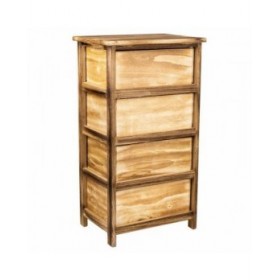 Cassettiera Alexandra House Living Marrone Legno Legno di paulownia 29 x 73 x 40 cm