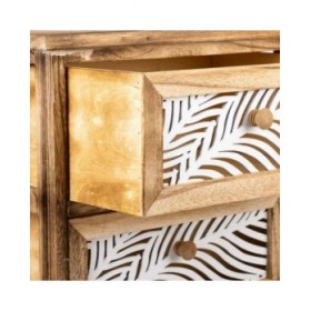 Cassettiera Alexandra House Living Marrone Legno Legno di paulownia 29 x 73 x 40 cm