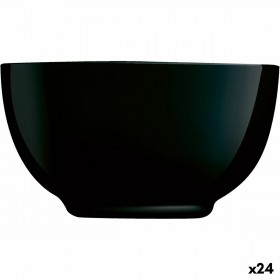 Ciotola Luminarc Diwali Noir Nero Vetro Vetro temperato 14,5 cm (24 Unità)