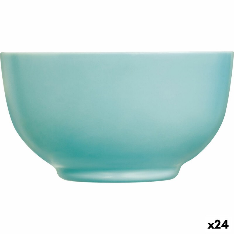 Ciotola Luminarc Diwali Turquesa Turchese Vetro 14,5 cm (24 Unità)