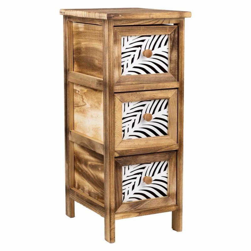 Cassettiera Alexandra House Living Marrone Legno Legno di paulownia 32 x 63 x 26 cm