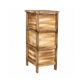Cassettiera Alexandra House Living Marrone Legno Legno di paulownia 32 x 63 x 26 cm