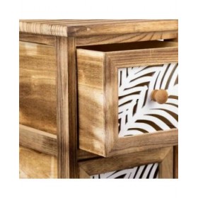 Cassettiera Alexandra House Living Marrone Legno Legno di paulownia 32 x 63 x 26 cm