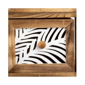 Cassettiera Alexandra House Living Marrone Legno Legno di paulownia 32 x 63 x 26 cm