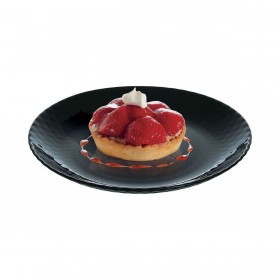 Piatto da Dolce Luminarc Pampille Nero Vetro (19 cm) (24 Unità)