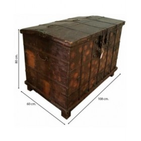 Baule Alexandra House Living Marrone Legno di mango 60 x 80 x 108 cm