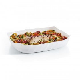 Teglia da Cucina Luminarc Smart Cuisine Rettangolare Bianco Vetro 29 x 30 cm (6 Unità)