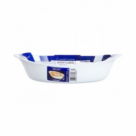Teglia da Cucina Luminarc Smart Cuisine Ovale Bianco Vetro 21 x 13 cm (6 Unità)