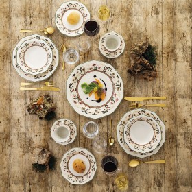 Piatto per Dolce Queen´s By Churchill Assam Floreale Ceramica servizio di piatti Ø 20,5 cm (6 Unità)