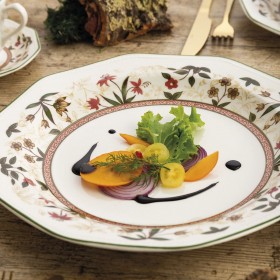 Piatto Fondo Queen´s By Churchill Assam Floreale Ceramica servizio di piatti Ø 20,5 cm (6 Unità)