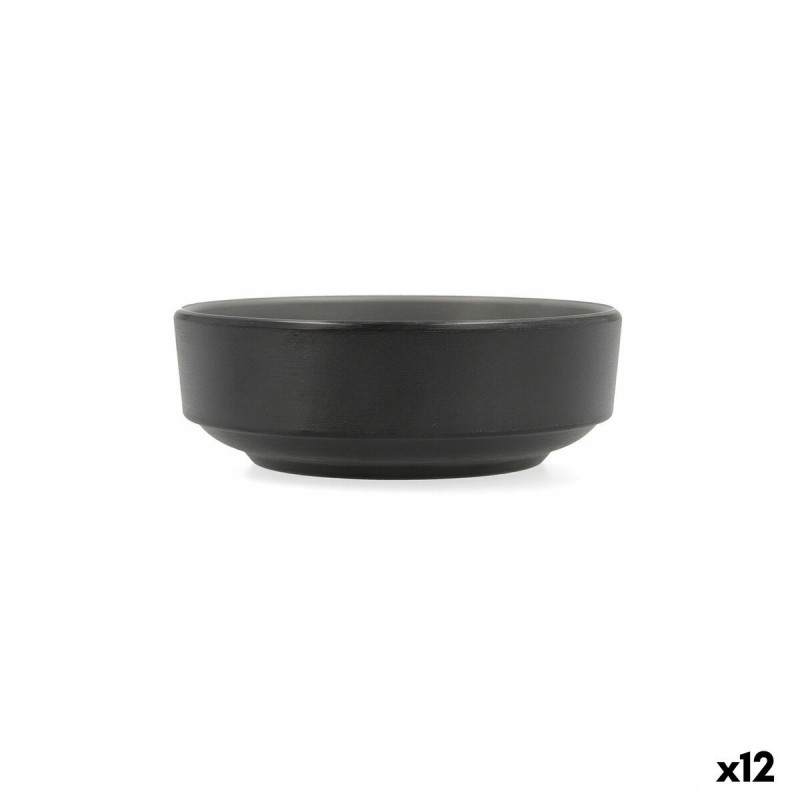 Ciotola per Aperitivi Bidasoa Gio Grigio Plastica 12,5 x 12,5 cm (12 Unità)