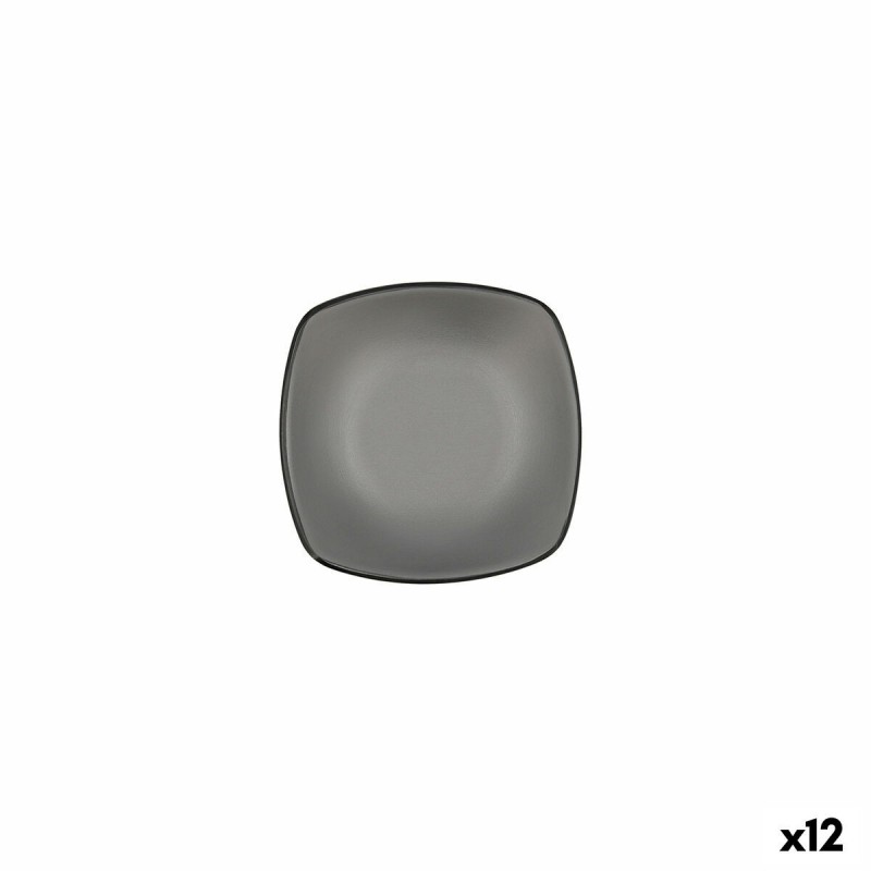 Ciotola per Aperitivi Bidasoa Gio Grigio Plastica 13 x 13 cm 12 Unità