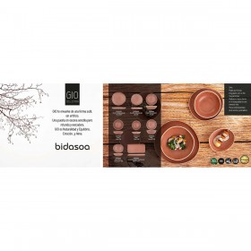 Piatto da pranzo Bidasoa Gio Irregolare Marrone Ceramica 20 cm (6 Unità)