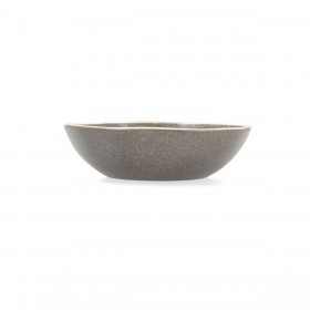 Piatto Fondo Bidasoa Gio Ceramica Grigio 19 cm (6 Unità)