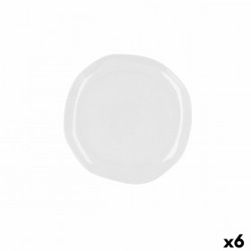 Piatto da pranzo Ariane Earth Bianco Ceramica 25 cm (6 Unità)