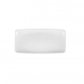 Vassoio per aperitivi Ariane Artisan Ceramica Bianco 30 x 15 cm (6 Unità)