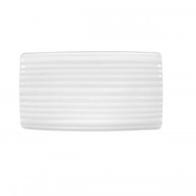 Vassoio per aperitivi Ariane Artisan Ceramica Bianco 36 x 20 cm (6 Unità)
