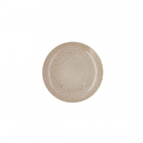 Piatto da pranzo Ariane Porous Beige Ceramica Ø 21 cm (12 Unità)