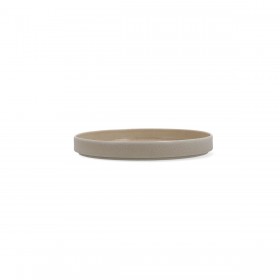 Piatto da pranzo Ariane Porous Beige Ceramica Ø 21 cm (4 Unità)