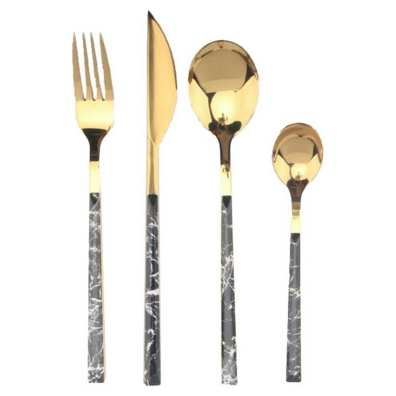 Servizio di Posate DKD Home Decor Marmo (16 pcs)