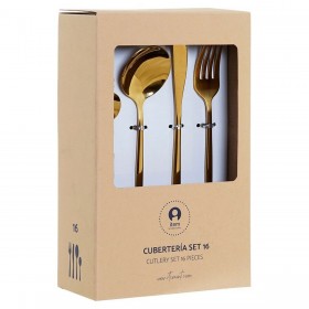 Servizio di Posate DKD Home Decor Marmo (16 pcs)