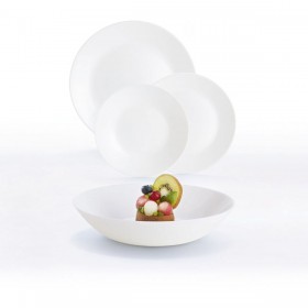Set di Stoviglie Luminarc 12004 Bianco Vetro 18 Pezzi