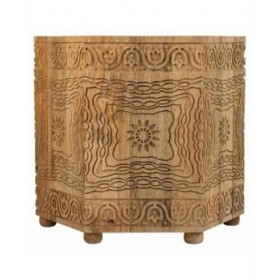 Tavolino da Caffè Alexandra House Living Marrone Legno di mango 45 x 41 x 45 cm Stile artigianale
