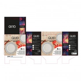 Set di Stoviglie Quid Festival Bianco Ceramica 18 Pezzi