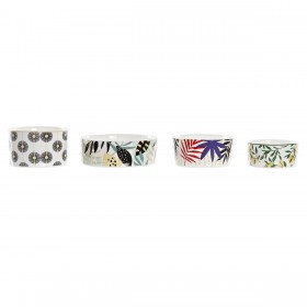 Set da Aperitivo DKD Home Decor Multicolore Bambù Gres Tropicale 5 Pezzi 23 x 23 x 5,6 cm