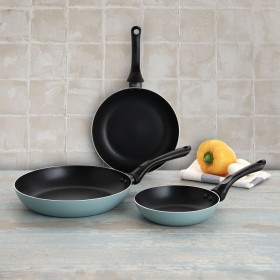 Set di padelle Quid Country Alluminio stampato Azzurro Bachelite (3 Pezzi)